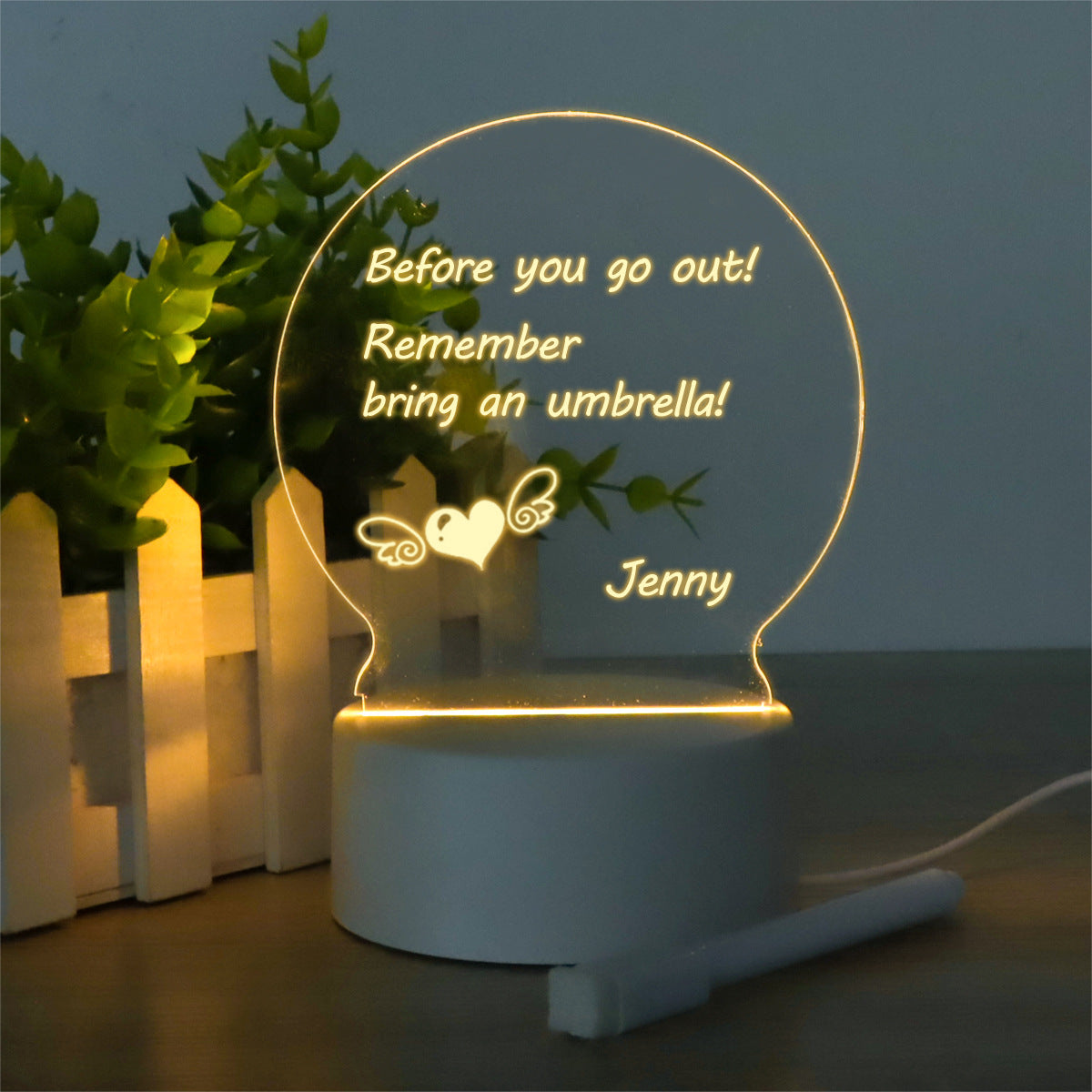 LED Light Note Writing Board