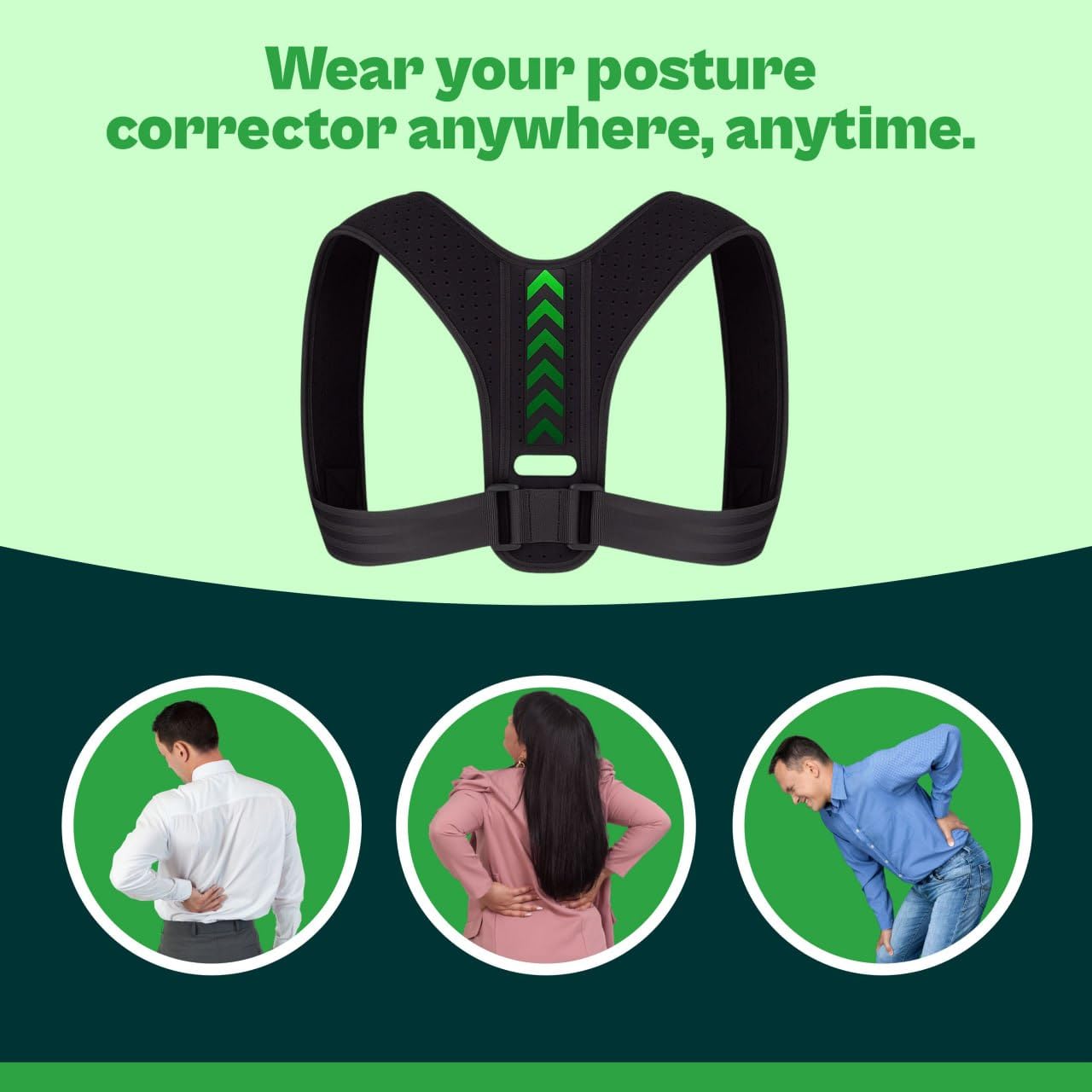 Adjustable Back Posture Corrector – Men & Women